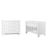 POKOJ PRO MIMINKO 2DÍLNÝ bílá - bílá, kompozitní dřevo (124.5/86.2/66.5cm) - Petits-meubles