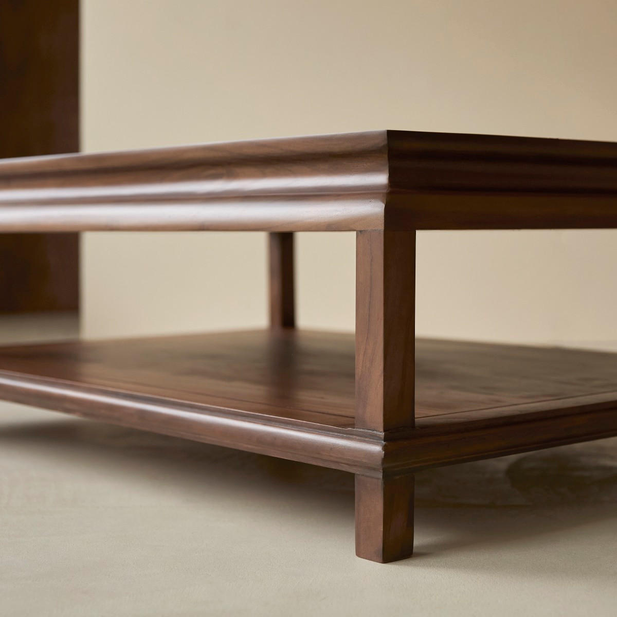 COUCHTISCH Achille Dunkelbraun aus Akazie - Dunkelbraun, Holz (78/115/40cm) - Tikamoon