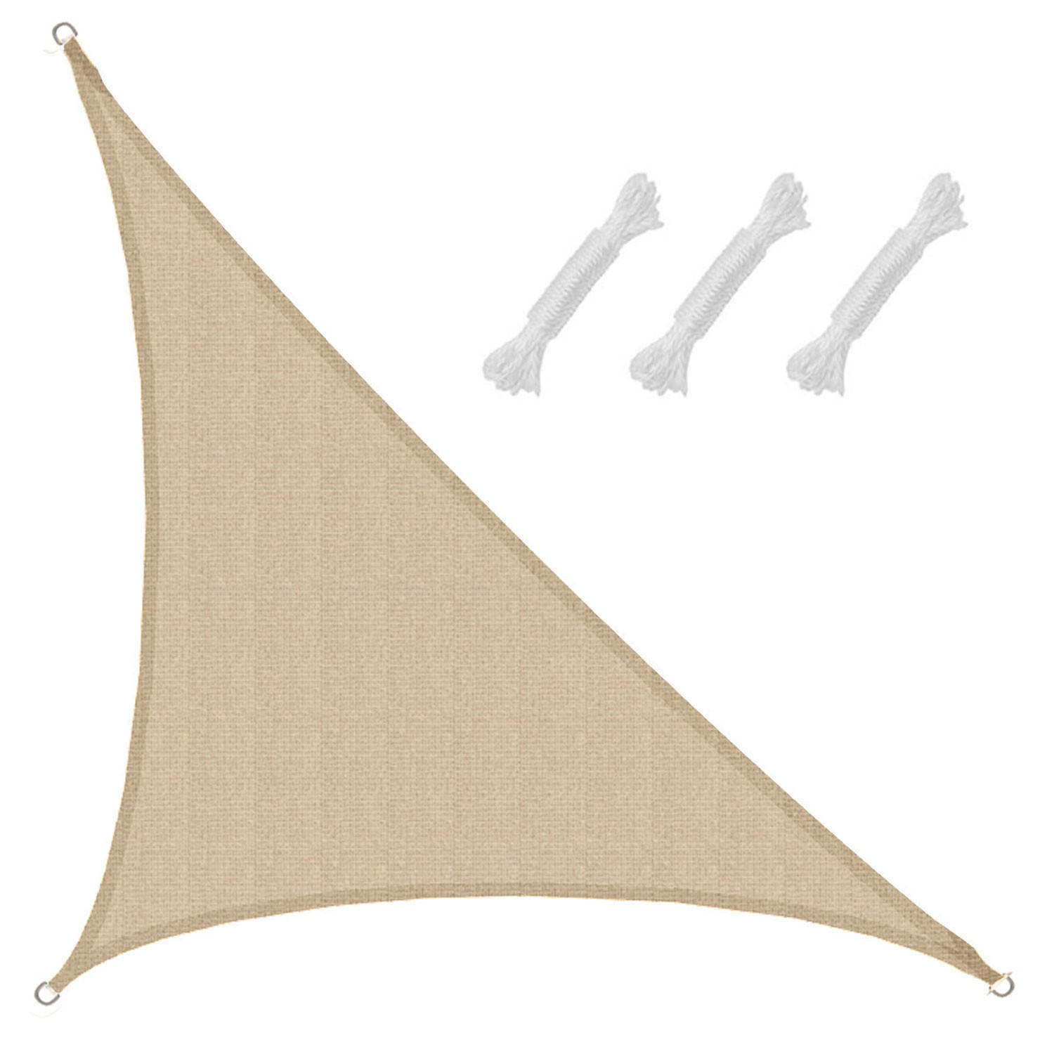 SONNENSEGEL Luftdurchlässig 700 cm Grau - Beige, Kunststoff (420/600cm) - Amanka