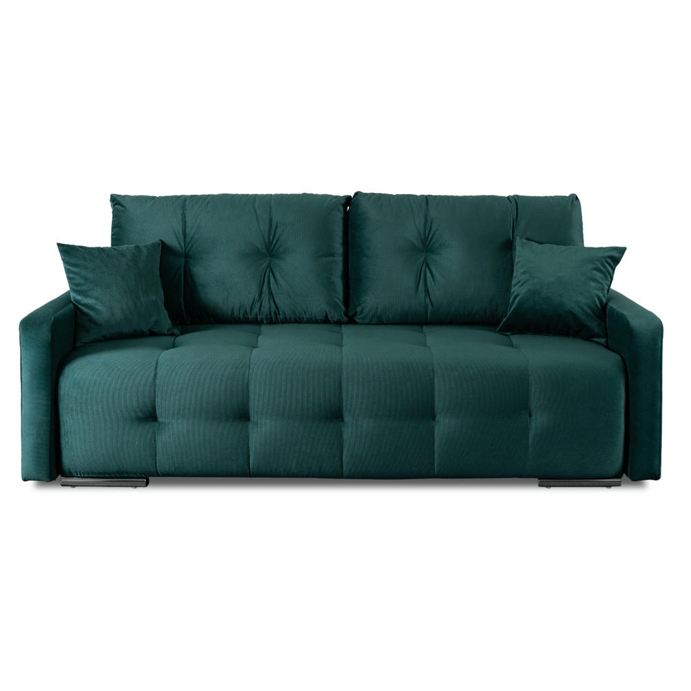 Thumbnail - makarowski meble Schlafsofa, Grün, Textil, Holz, Rechteckig, 212x96x103 cm, Wohnzimmer, Sofas & Couches, Schlafsofas