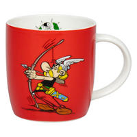 KAFFEEBECHER Asterix Bogenschießen - Tir a l arc - Naturfarben, Keramik (0.4L) - Könitz