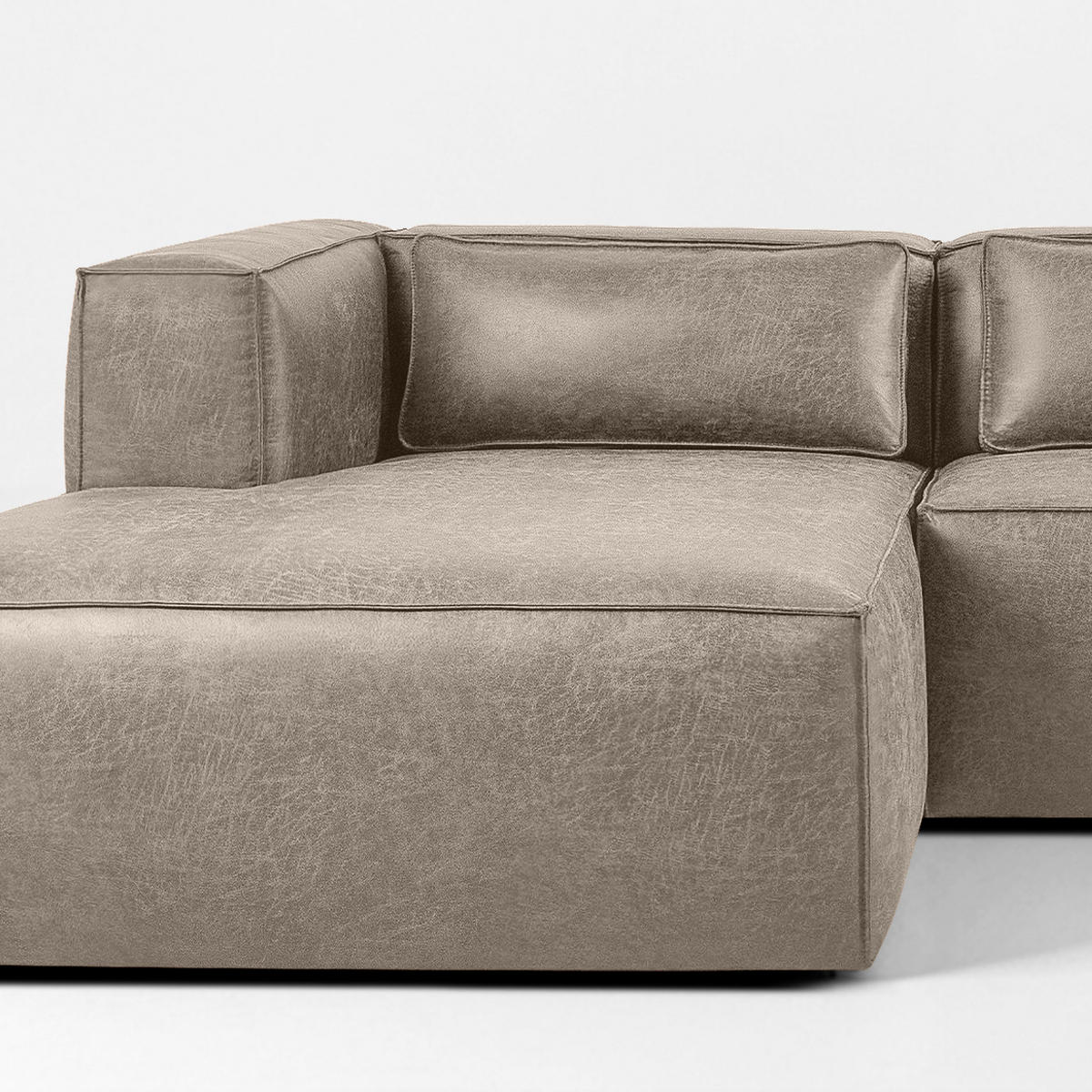 ECKSOFA LINKS FEROX, Hellgrau - Hellgrau, Holz/Holzwerkstoff (300/175cm) - KONSIMO®