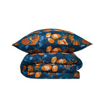 BETTWÄSCHESET Maxima - Renforcé - 2-teilig - 135 x 200 cm - Blau-Rost - Rostfarben, Textil (135/200cm) - SCHIESSER