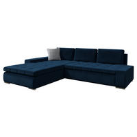ECKSOFA Orkan - Dunkelblau, Holz/Textil (302/213cm) - MIRJAN24