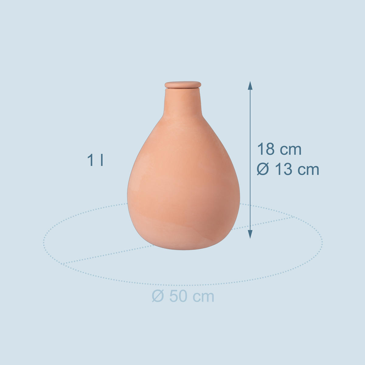 2XOLLAS - Hellbraun, Keramik (13/18/13cm) - Relaxdays