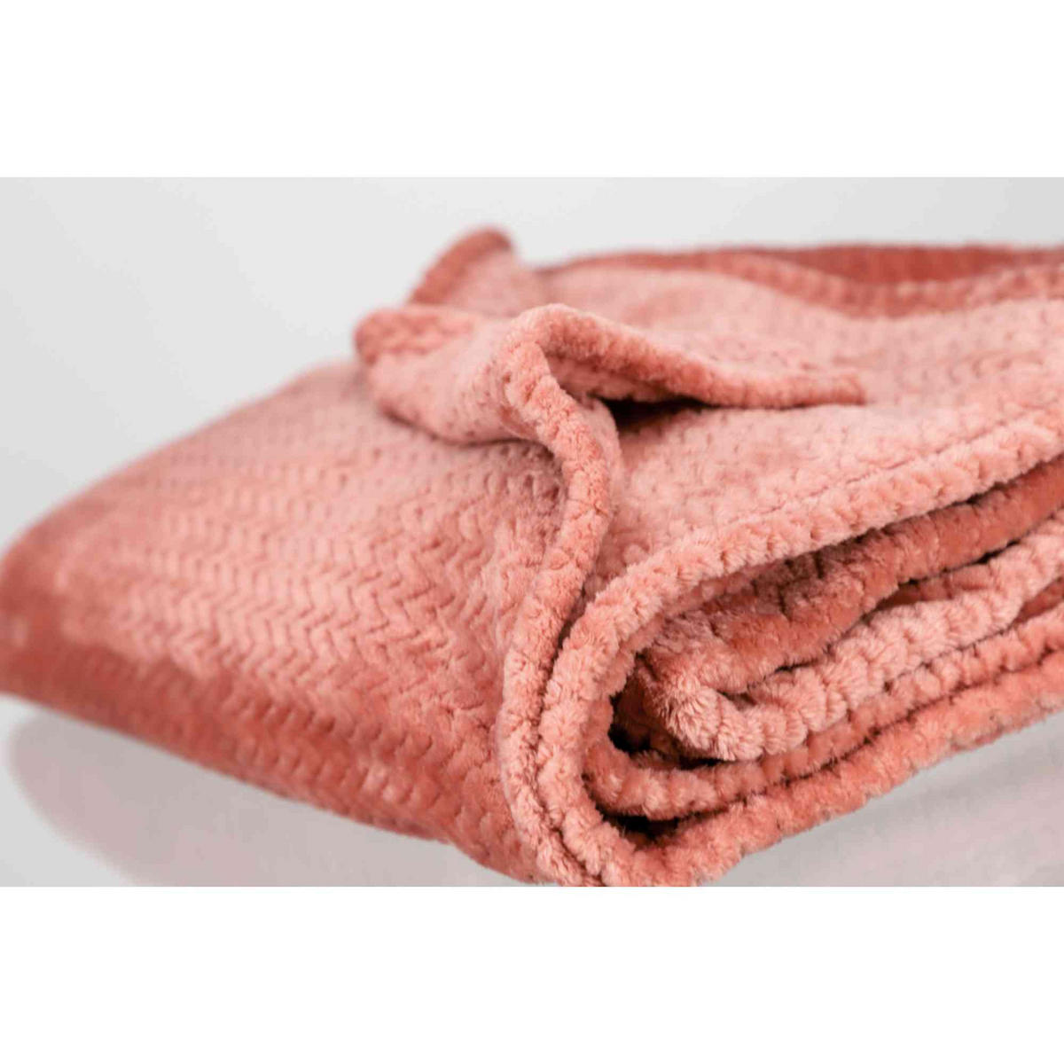 WOHNDECKE COMFY - Pink, Textil (150/200cm) - Esprit