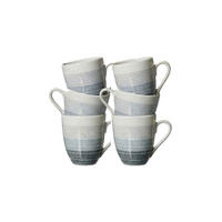 KAFFEEBECHER Trio Grau 320 ml 6er Set - Grau, Keramik (0.32L) - Ritzenhoff Breker