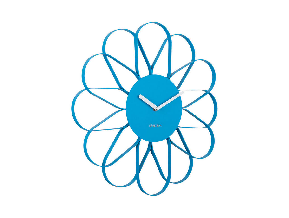 WANDUHR Arkis Ø40 cm - Blau, Metall (40/40/2.5cm) - Karlsson