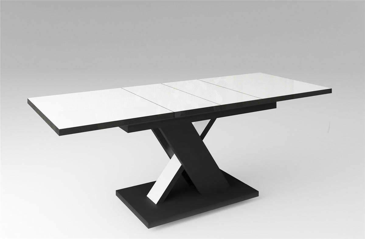 ESSTISCH Next ausziehbar bis 210 cm - Weiß Hochglanz, Holzwerkstoff (140/90/76cm) - Endo-Moebel