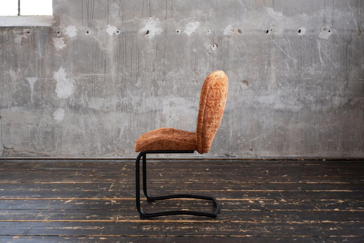 ESSZIMMERSTUHL JONA Braun Webstoff - Dunkelbraun/Schwarz, Kunststoff/Textil (49/92/59cm) - KAWOLA