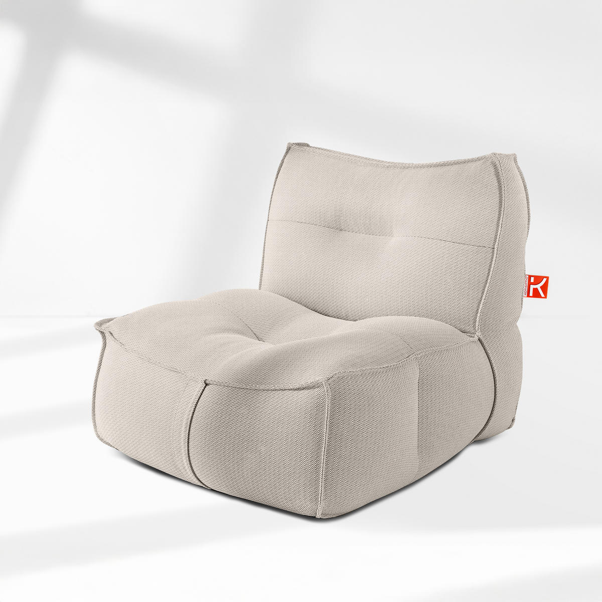 GARTENLOUNGE-SET LOVIA, Möbel-Set, Dunkelbeige/Weiß - Beige, Textil - KONSIMO®