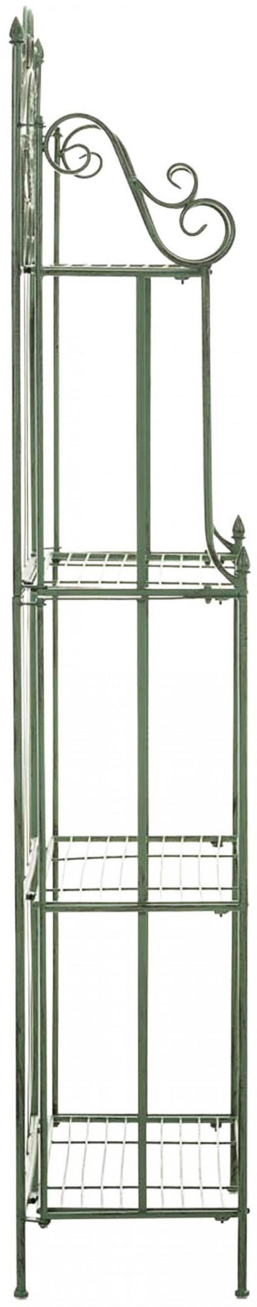 STANDREGAL Metall Antik-Grün - Grün, Metall (66/175/32cm) - CLP
