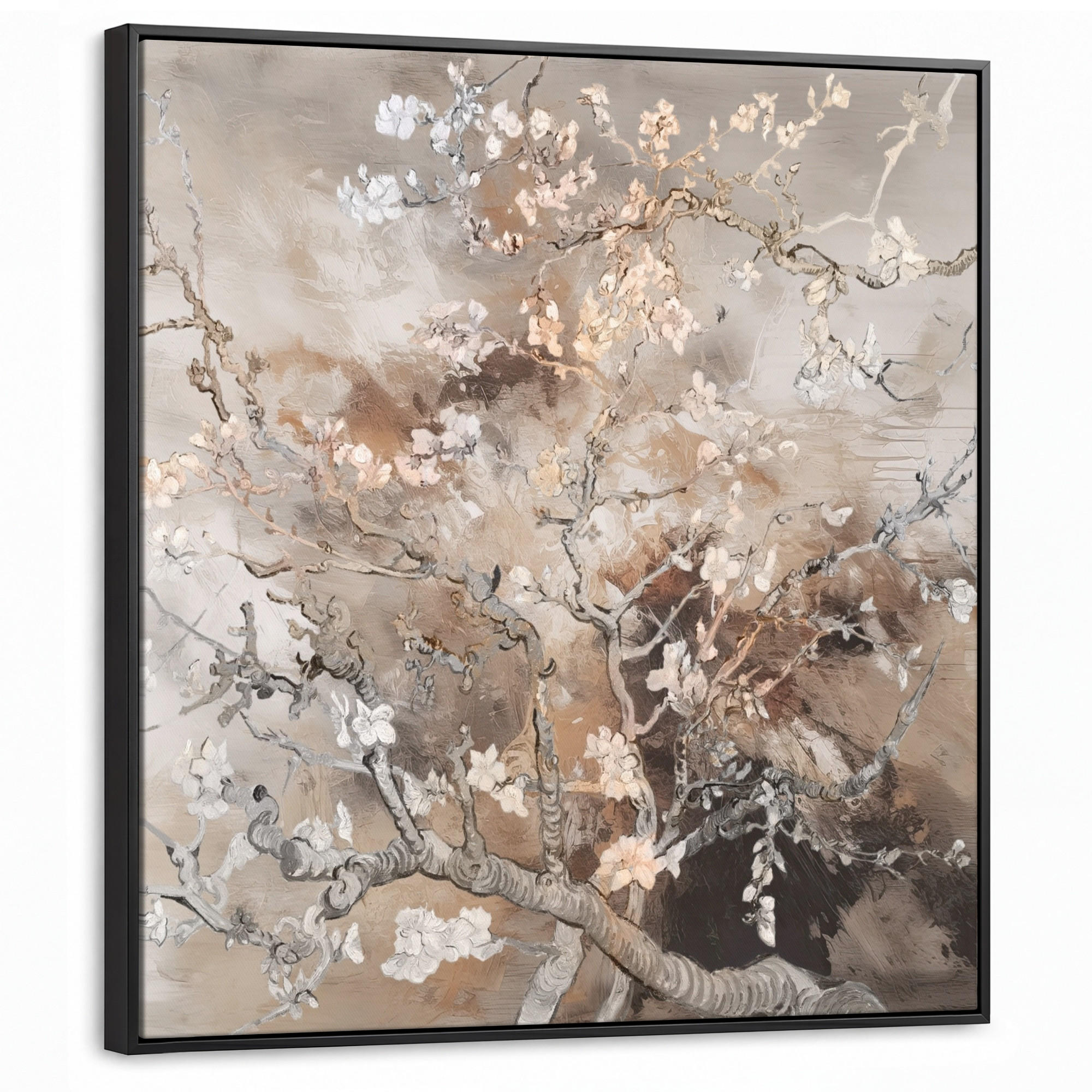 MuchoWow Leinwand Braun 90x90 cm