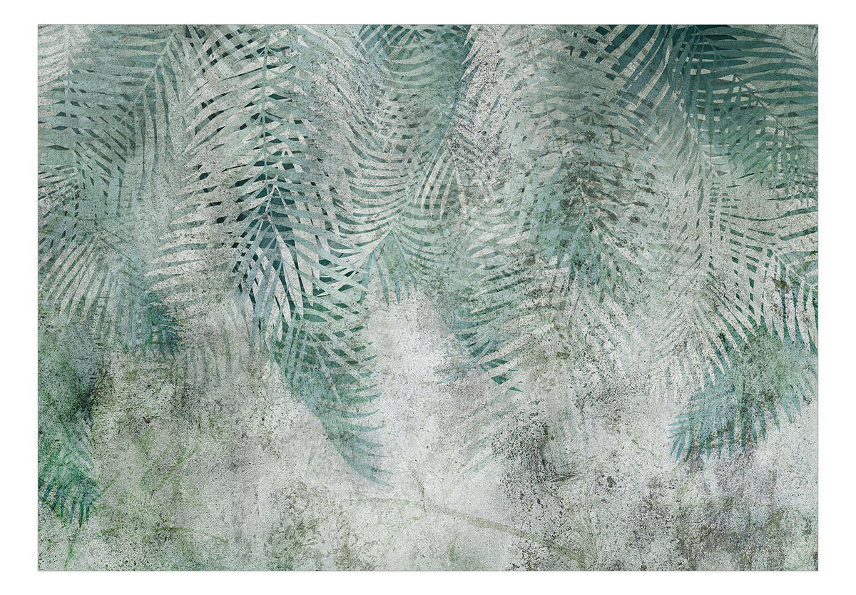 SELBSTKLEBENDE FOTOTAPETE 294/210 cm - Grau/Grün, Kunststoff/Textil (294/1cm) - KUNSTLOFT