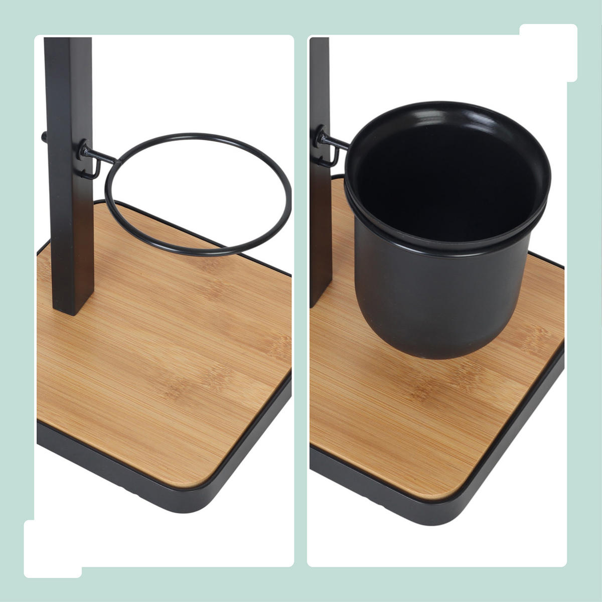 WC Garnitur - Multicolor, Holz/Kunststoff (18/67/18cm) - Relaxdays