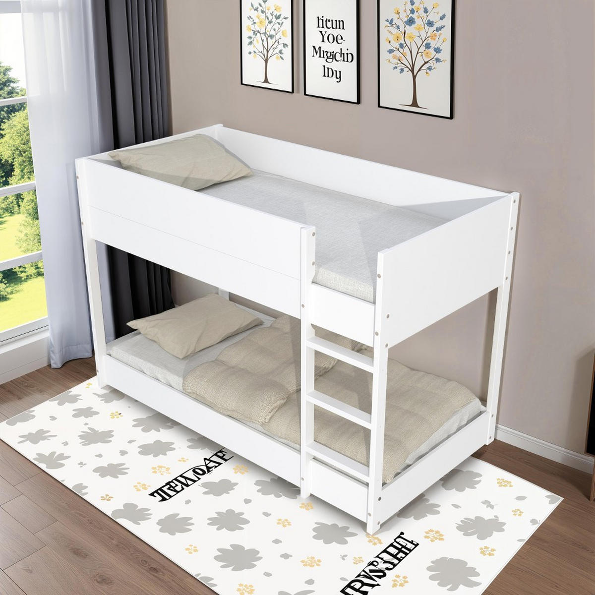 ETAGENBETT BOB / 90x190cm - Weiß - Weiß, Holz (90/190cm) - Weber Industries