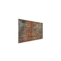 METALBOARD ROST 90x60cm + Zubehör-Set - Braun, Metall (90/60/1.8cm) - ALLboards