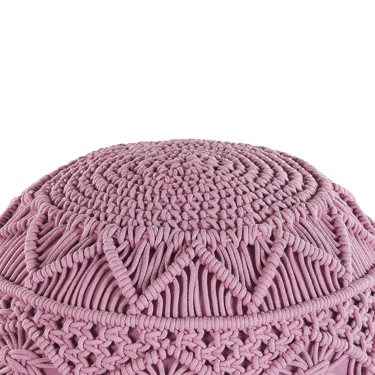 POUF Rosa 40/40/40 cm Kayseri - Pink, Naturmaterialen/Textil (40/40/40cm) - Beliani