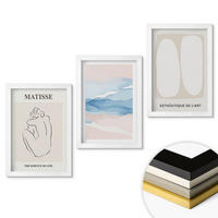 WANDBILDER 3er-Set - 20x30 cm Weißer Rahmen - Matisses abstrakte Formen - Weiß, Kunststoff (20/30cm) - ArtPrintCave