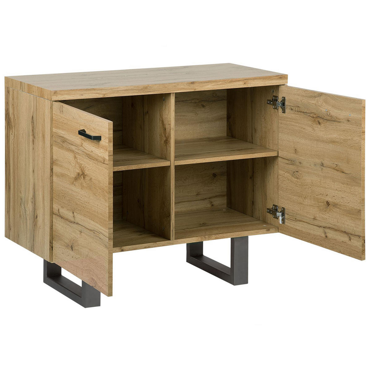 SKŘÍŇ Světle hnědá Timber - hnědá, kompozitní dřevo (94/79/42cm) - Beliani