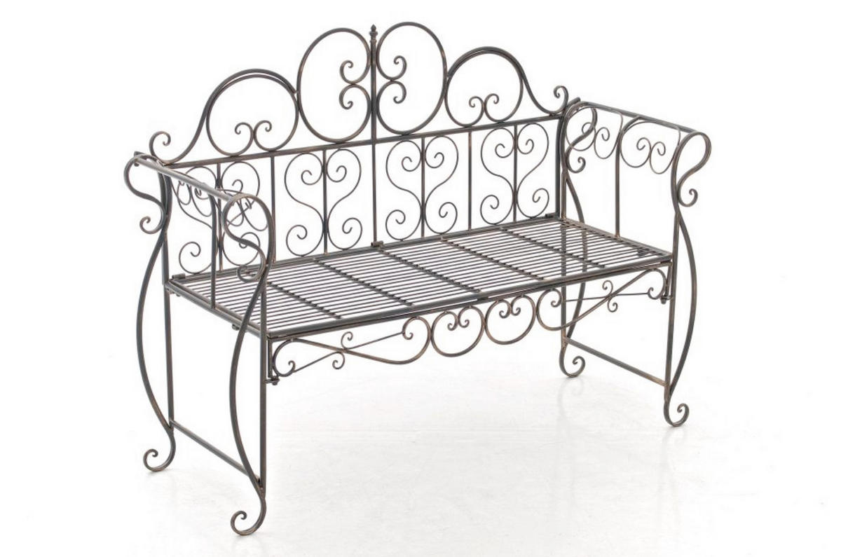 GARTENBANK Minno bronze - Braun, Metall (128/46/94cm) - TPFGarden