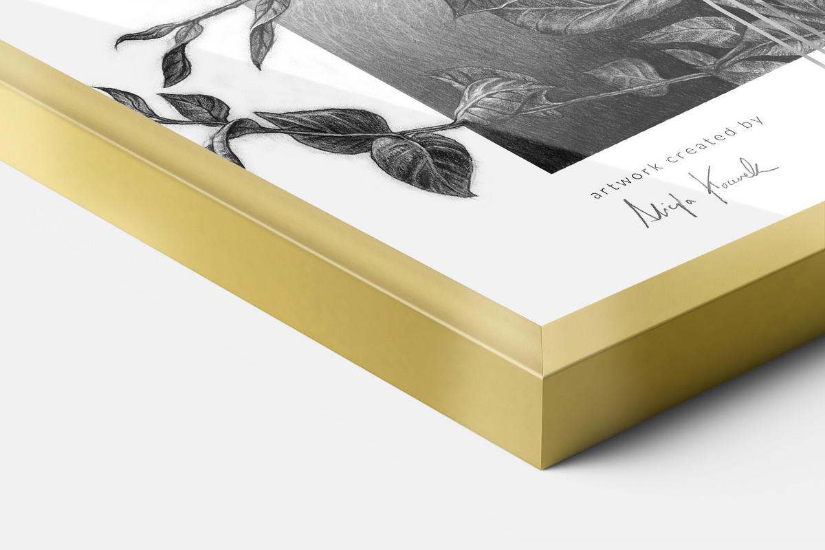 BILDERRAHMEN - Silberfarben, Kunststoff (70/100/1.5cm) - Wallfluent