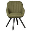 DININGSESSEL Matera - drehbar - grün - Schwarz/Grün, Textil/Metall (59/84/61cm) - bene living