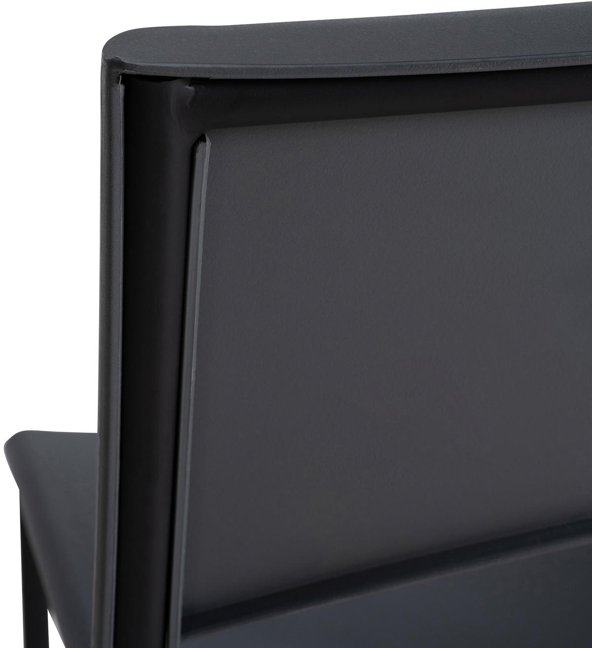 BARHOCKER Kunststoff grau - Schwarz/Grau, Kunststoff/Metall (43/114/41cm) - CLP