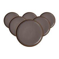 DESSERTTELLER Malaga Grau ø 22 cm 6er Set - Grau, Keramik (22cm) - Ritzenhoff Breker