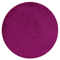HOCHFLOR VELOURS TEPPICH LUNA RUND - Violett, Textil (200/200cm) - Snapstyle