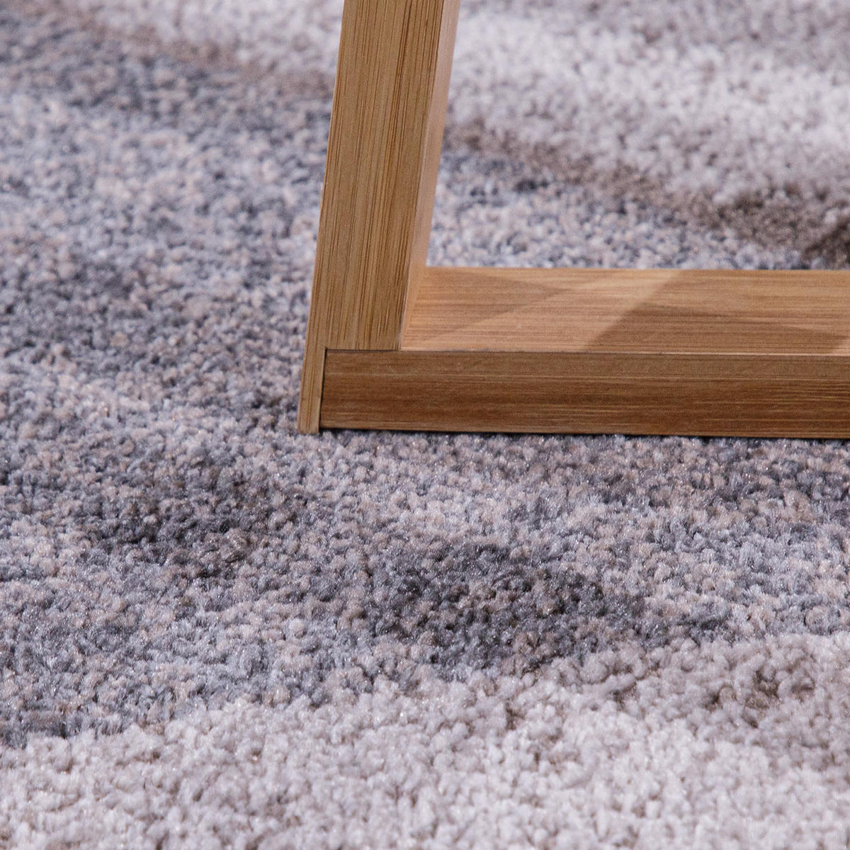 KURZFLORTEPPICH, geometrisch, aus Polypropylen, Florhöhe 9 mm, Braun-Beige, 60 x 100 cm - Beige, Textil (60/100cm) - KADIMA DESIGN