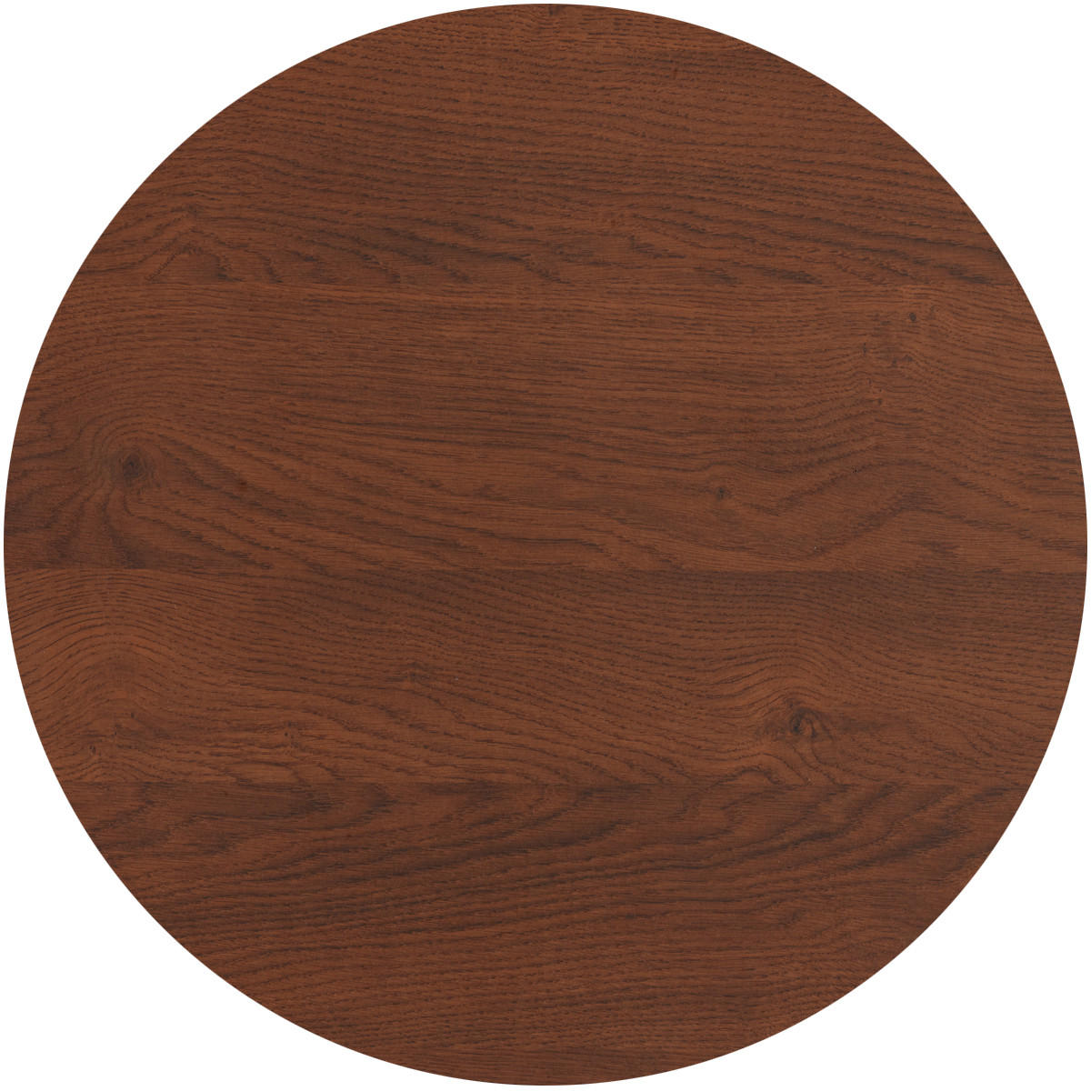 TISCHPLATTE Katja rund Holz Dunkelbraun 3,5x105x105cm - Dunkelbraun, Holz (105/105/3.5cm) - DELUKE