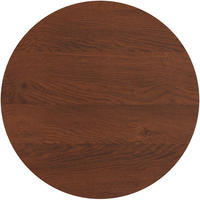 TISCHPLATTE Katja rund Holz Dunkelbraun 3,5x105x105cm - Dunkelbraun, Holz (105/105/3.5cm) - DELUKE