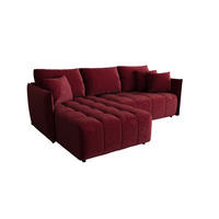 ECKSOFA Treviso - Bordeaux, Holzwerkstoff/Textil (245/185cm) - Fun Möbel