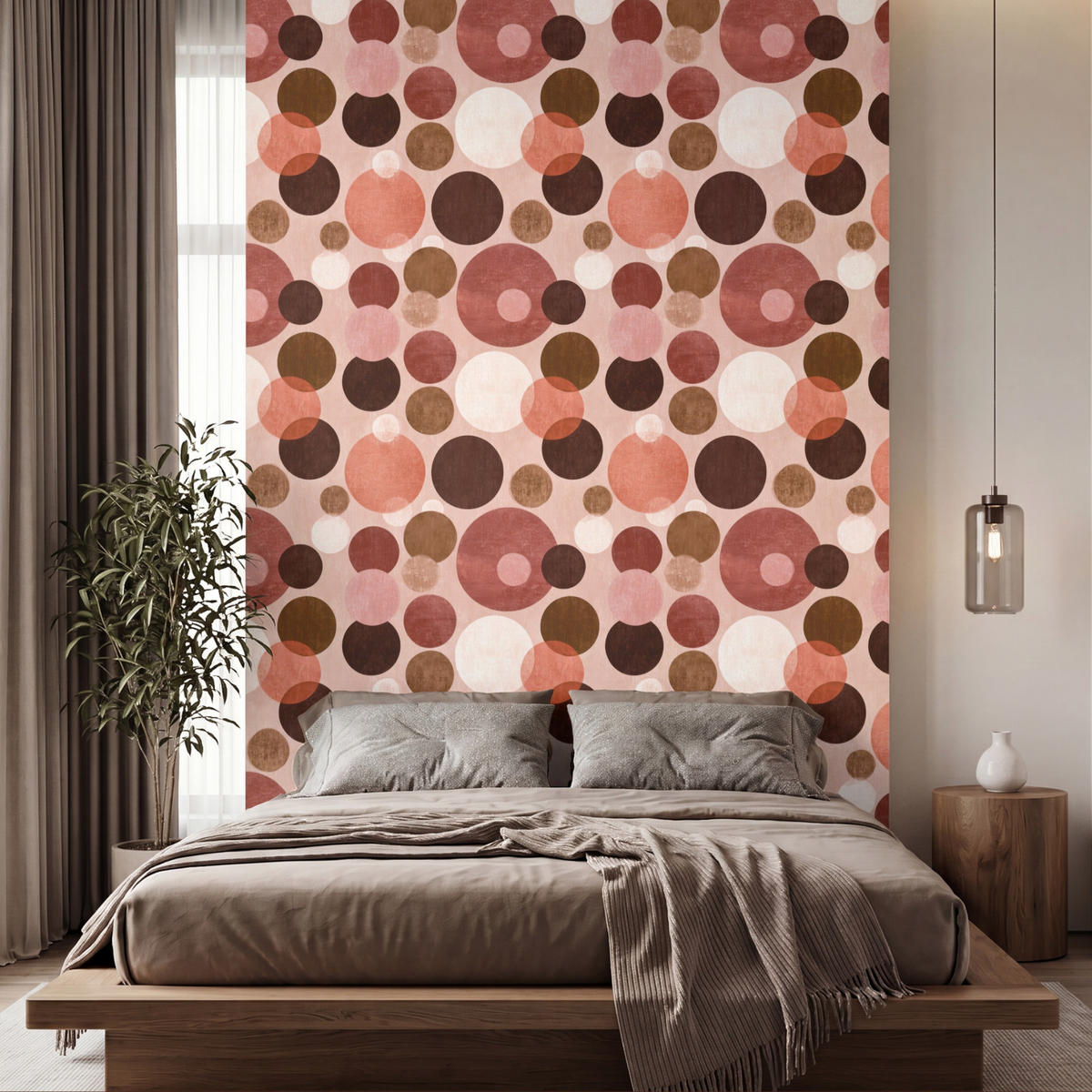 TAPETE - Kreise - Modern - Farbenfroh - 200x300 cm - Multicolor, Papier (200/300cm) - OnlyWow
