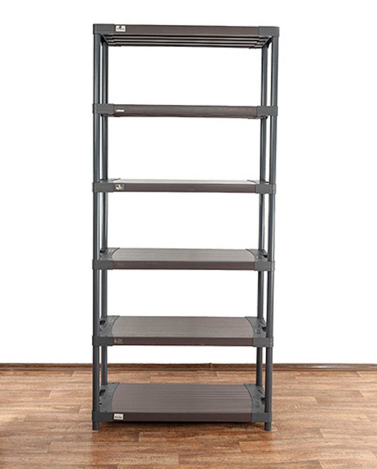 KUNSTSTOFFREGAL GREY BEAR Extra-Tall 220x110x46cm Fachlast 120kg Grau - Grau, Kunststoff (110/222/46cm) - PROREGAL