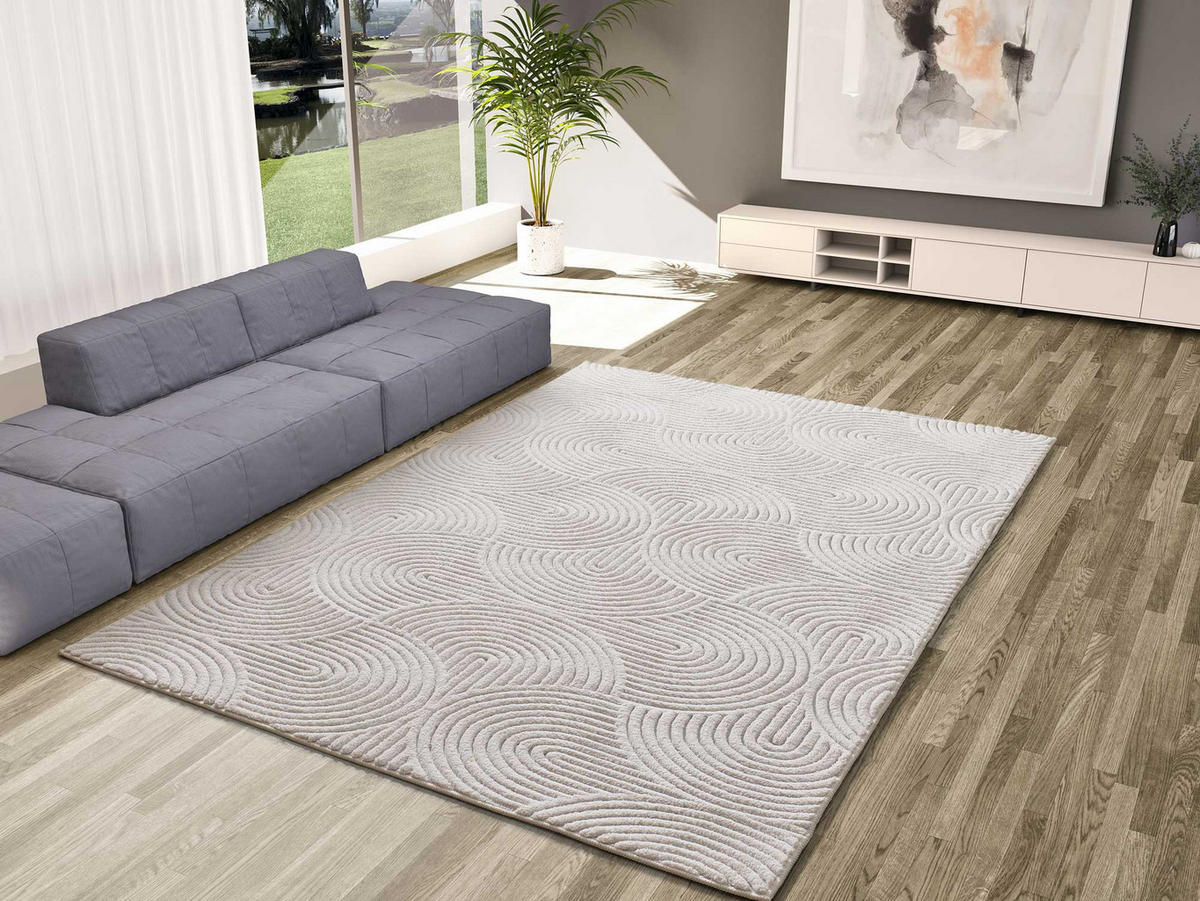 WEBTEPPICH waschbar Creme Estilo 200/290 cm - Creme, Textil (200/290cm) - Atticgo