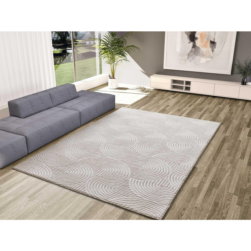 Thumbnail - Atticgo Webteppich, Creme, Textil, Abstrakt, Rechteckig, 120x170 cm, Oeko-Tex® Standard 100, in verschiedenen Größen erh...