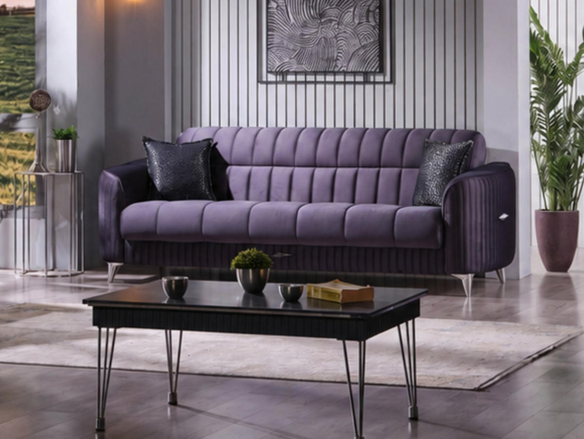 3-SITZER SOFA Salta Anthrazit - Anthrazit, Holzwerkstoff/Kunststoff (237/87/100cm)