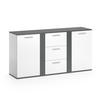 KOMMODE Novelli Anthrazit 155 x 80 cm mit Schubladen - Anthrazit, Holzwerkstoff (40/80/155cm) - Vicco