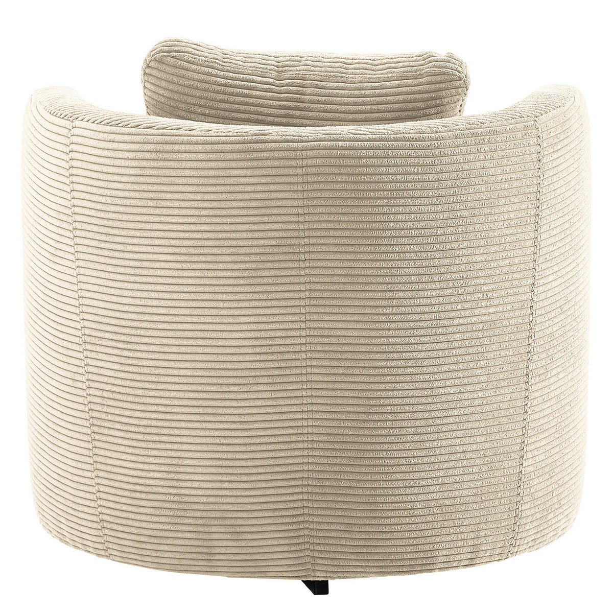 SESSEL - Beige/Schwarz, Textil/Metall (65/65/40cm) - home24