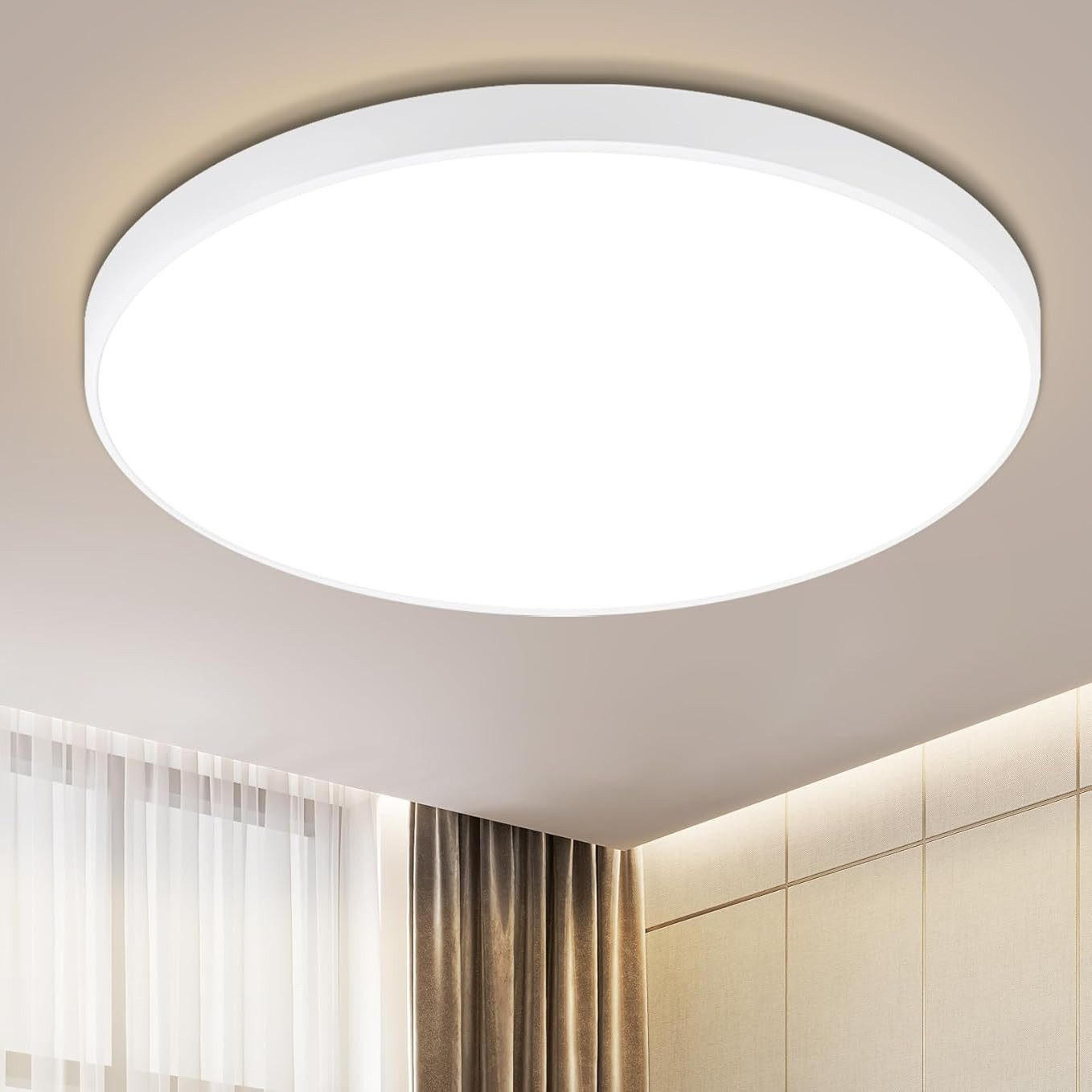 LED-DECKENLEUCHTE Lundeen 21/21/5.7cm - Weiß, Kunststoff (21/21/5.7cm) - Nettlife