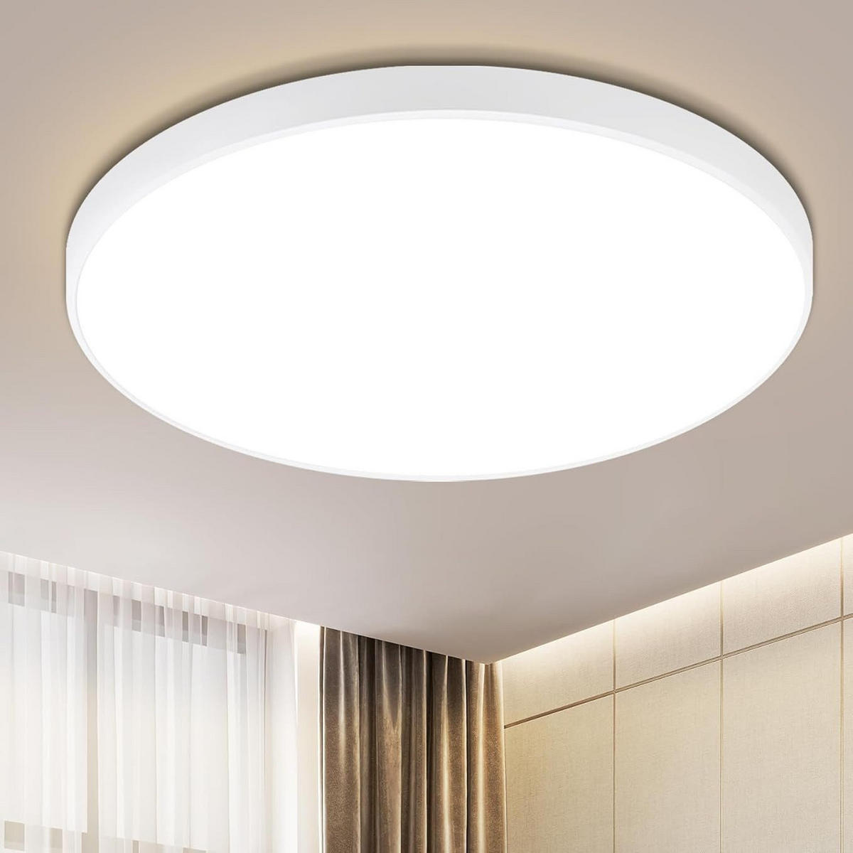 LED-DECKENLEUCHTE Lundeen 21/21/5.7cm - Weiß, Kunststoff (21/21/5.7cm) - Nettlife