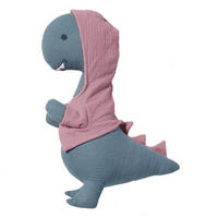 KUSCHELTIER Musselin Dino Hannah - Rosa, Textil (15/40cm) - nordic coast company