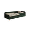 BOXBETT MIKO 100x200 mit Matratze H3, Bonell und Topper RIVIERA 38+LINCOLN 39 - Grün, Textil (100/200cm) - Bedante