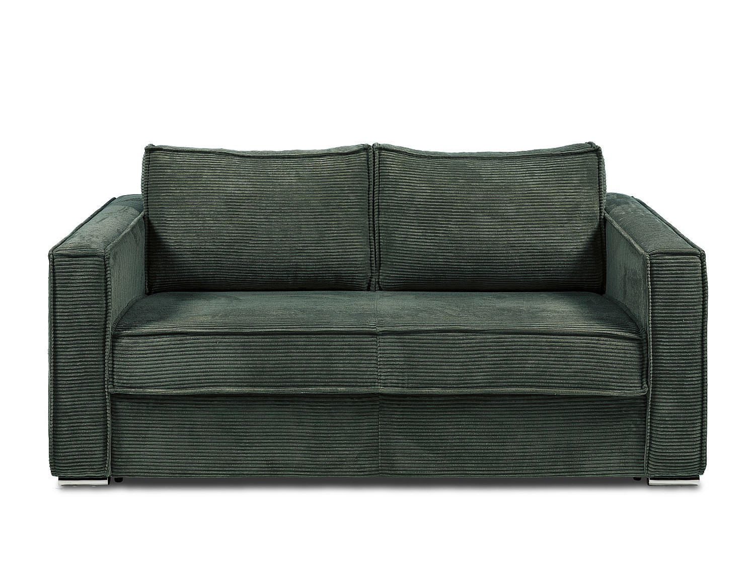 SCHLAFSOFA - 4 Personen - samt - tannengrün Loreto - Waldgrün, Textil (215/90/223cm) - Vente-Unique