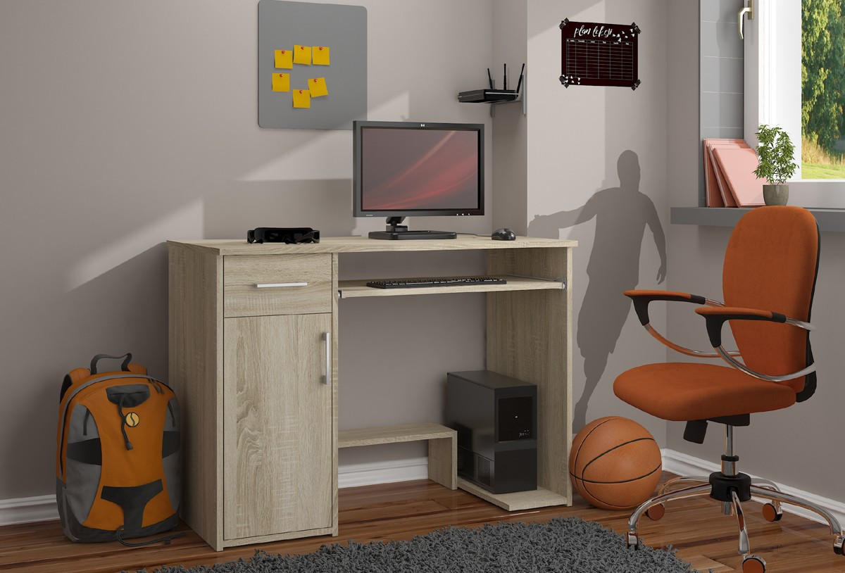 SCHREIBTISCH Eiche Sonoma 74/90/50 - Sonoma Eiche, Holzwerkstoff (50/90/74cm) - RAUMHIRSCH FURNITURE