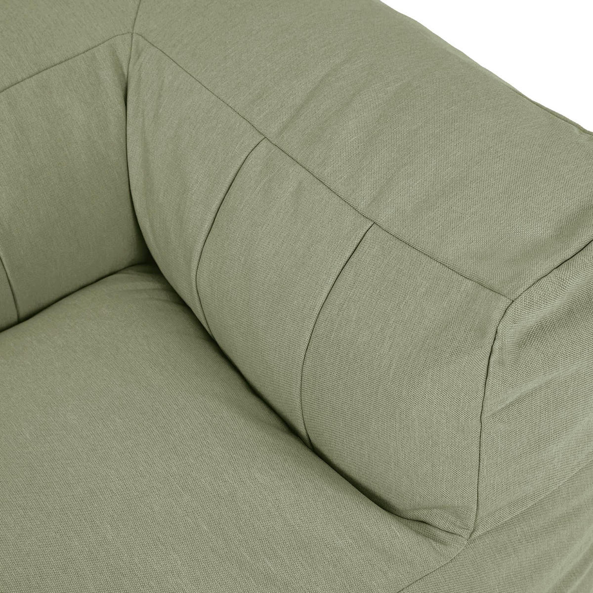 SITZSACK-SOFA Ecksessel - Grün, Textil (100/68/100cm) - icon