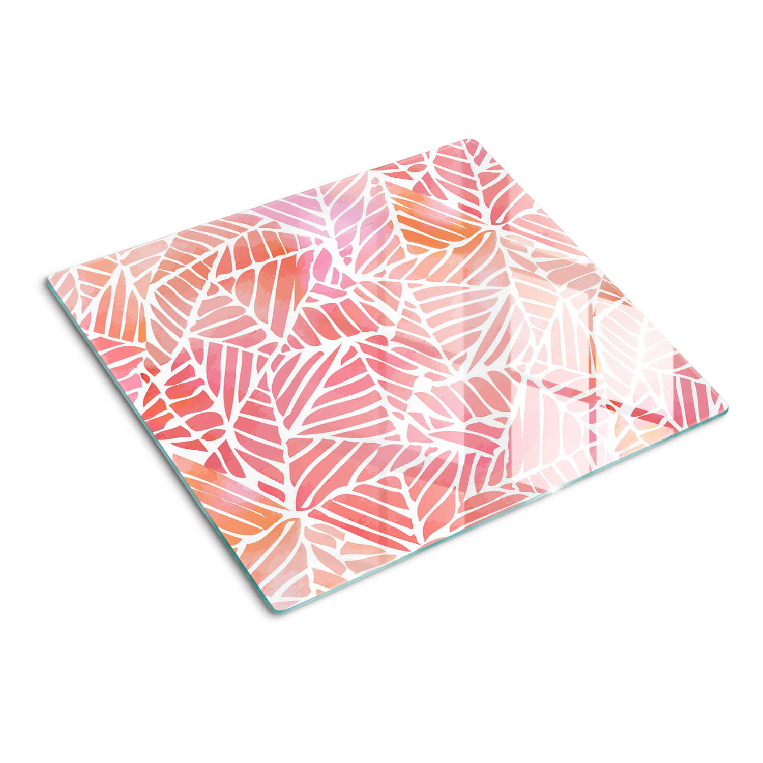 GLASPLATTE 60x52 cm Abstrakt - Pink, Glas (60/0.4/52cm) - TULUP