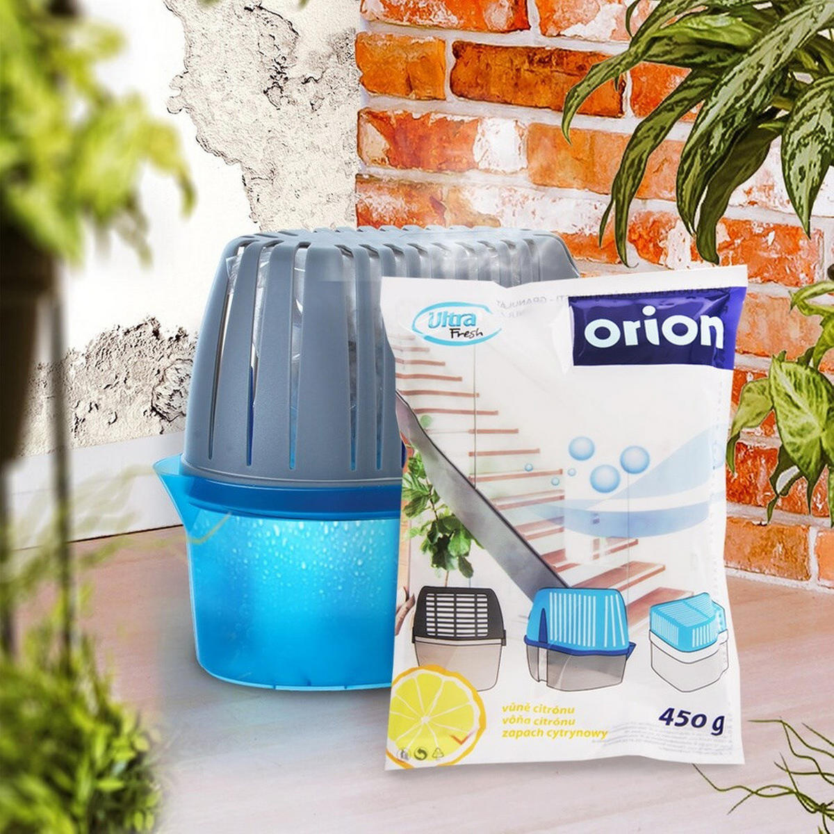 FEUCHTIGKEITSABSORBER-ERSATZ Zitronengranulat gelb - Gelb, Naturmaterialien (13/19/4cm) - Orion 